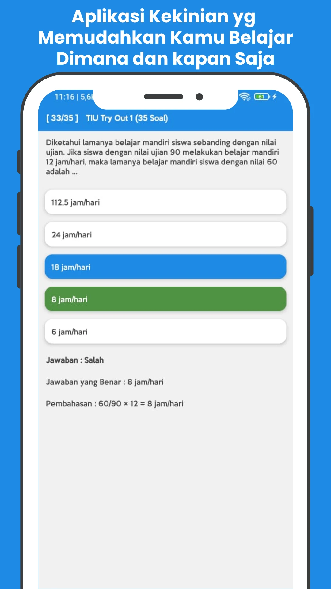 Soal CPNS 2026 - Latihan CAT screenshot